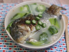 有機絲瓜秋葵白鰂魚湯